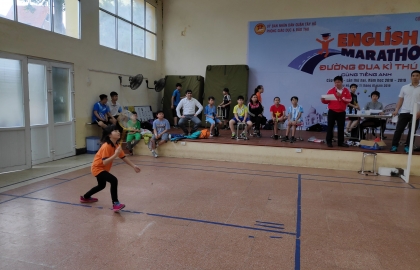 Học sinh HIBS tham gia thi đấu Giải cầu lông do Phòng GD&ĐT quận Tây Hồ tổ chức